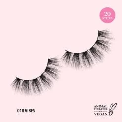 Moira 3D Faux Mink Lashes 18 Vibes LASHBV18