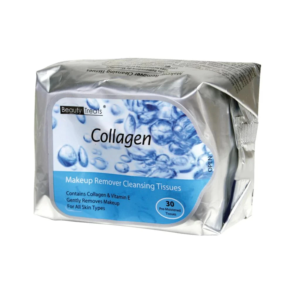 Beauty Treats Makeup Remover Cleansing Tissues - Collagen 3 Beauty Treats Makeup Remover Cleansing Tissues - Collagen