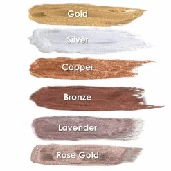 Mehron Metallic Powder -Cosmetics Store 129 Metallic Powder Swatches 04851.1631827428