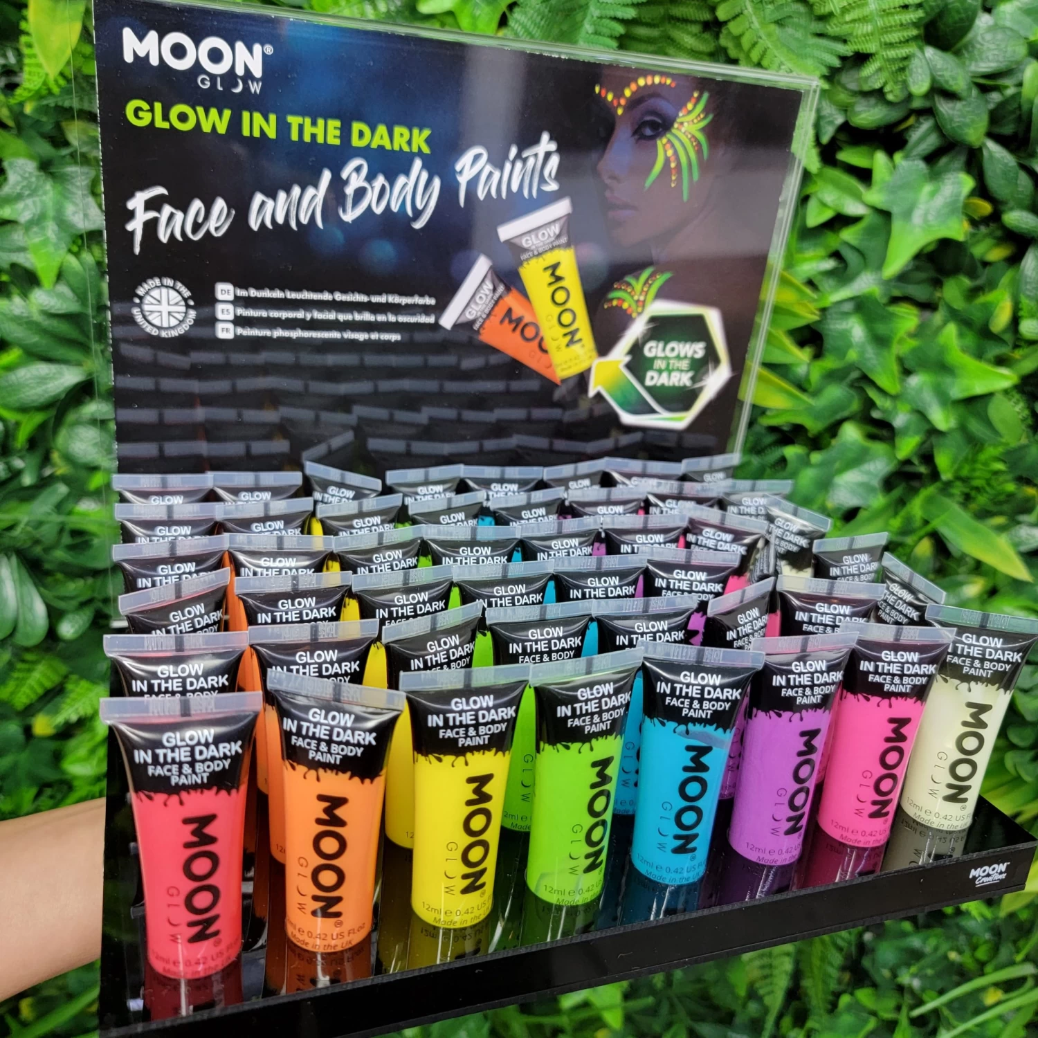 Moon Glow Glow In The Dark Face & Body Paint, 12ml 3 Moon Glow Glow In The Dark Face & Body Paint, 12ml