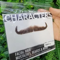 Hook Mustache Brown