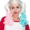 Carley Blonde W/Pink & Blue Wig 1 Carley Blonde W/Pink & Blue Wig -Cosmetics Store 251 carley