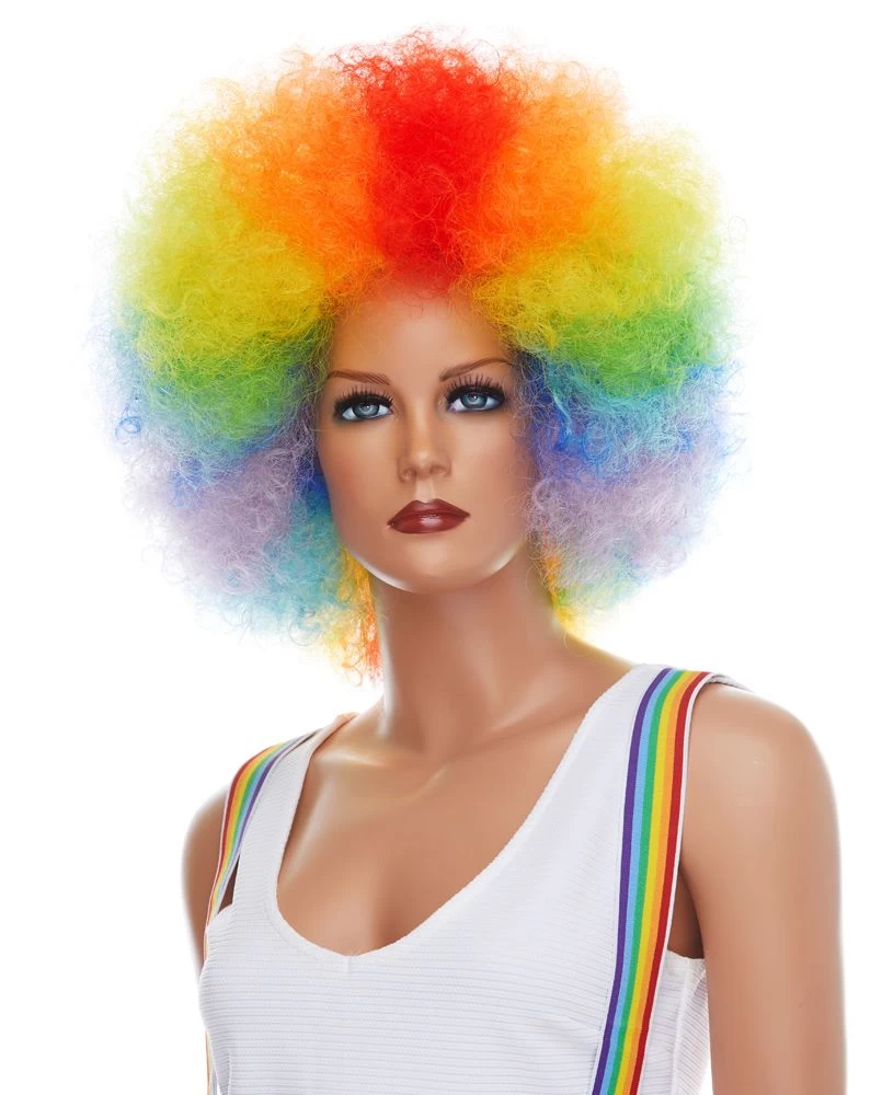 Clown Rainbow Wig 3 Clown Rainbow Wig