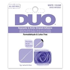 DUO Rosewater & Bioten Brush On Striplash Adhesive Clear - Lavendar Box
