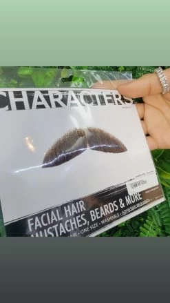 Chevron Mustache Brown