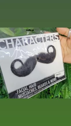 Handlebar Mustache Black
