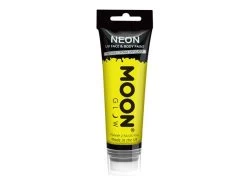 Moon Glow Neon Uv Face & Body Paint W/applicator, 75ml -Cosmetics Store M5731 intense yellow neon uv face paint w applicator 75ml