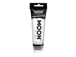 Moon Glow Neon Uv Face & Body Paint W/applicator, 75ml -Cosmetics Store M5762 white neon uv face paint w applicator 75ml
