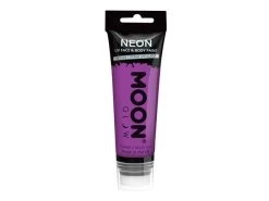 Moon Glow Neon Uv Face & Body Paint W/applicator, 75ml -Cosmetics Store M5779 intense purple neon uv face paint w applicator 75ml