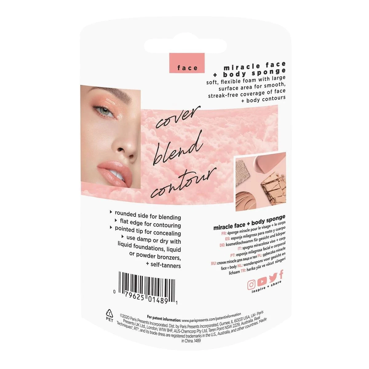 Real Techniques Miracle Face + Body Sponge 6 Real Techniques Miracle Face + Body Sponge - Image 4