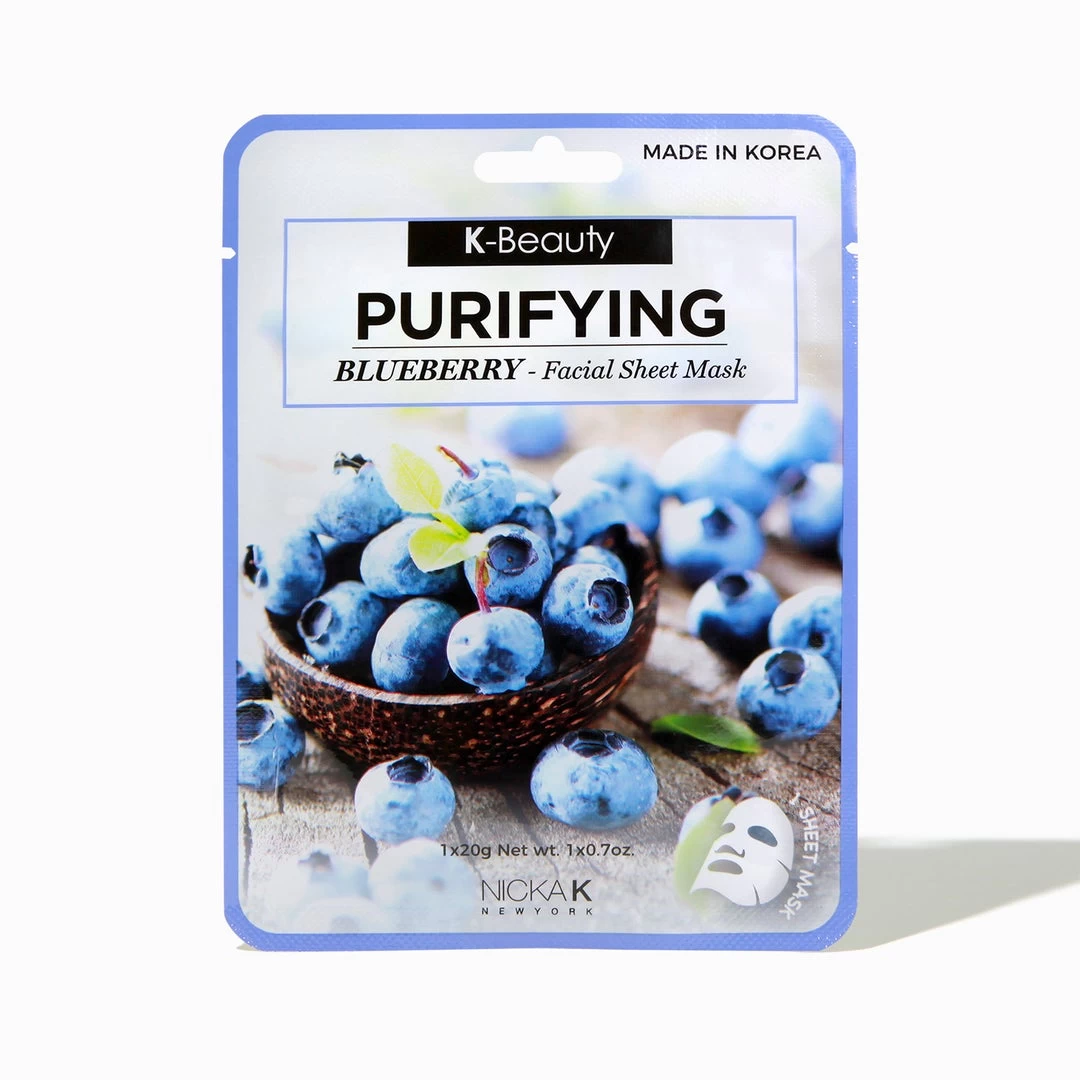 Nicka K K-Beauty Face Mask NSM10 Blueberry 3 Nicka K K-Beauty Face Mask NSM10 Blueberry