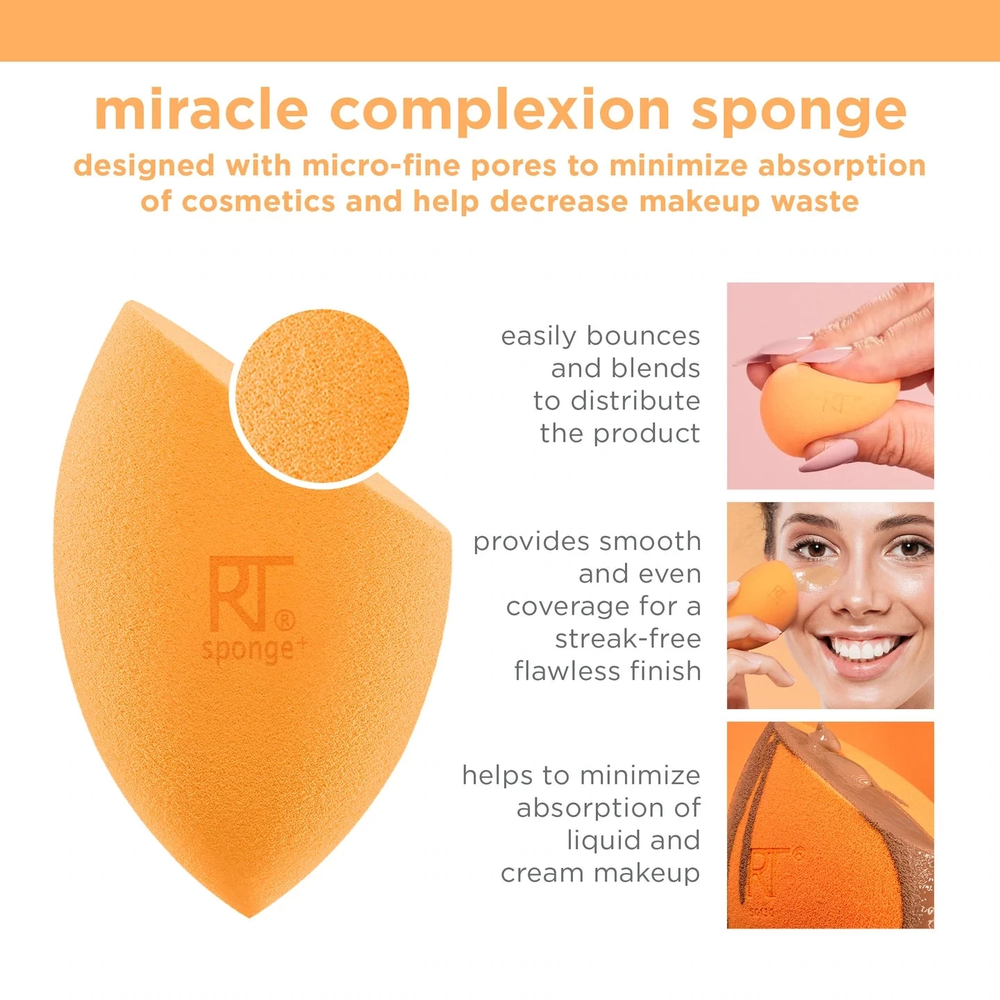 Real Techniques Miracle Complexion 4 Sponge Pack 8 Real Techniques Miracle Complexion 4 Sponge Pack - Image 6