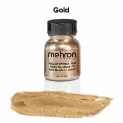 Mehron Metallic Powder -Cosmetics Store goldd
