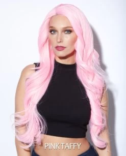Blush Pink Taffy Lace Front Wig