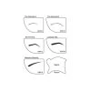 Temptu Airbrow Shaper & Stencils 30051 -Cosmetics Store pro designed brow stencils and shaper
