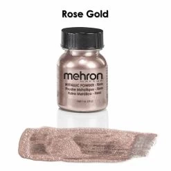 Mehron Metallic Powder -Cosmetics Store rosegold